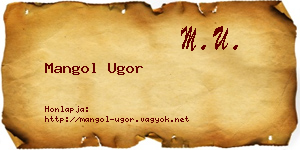 Mangol Ugor névjegykártya